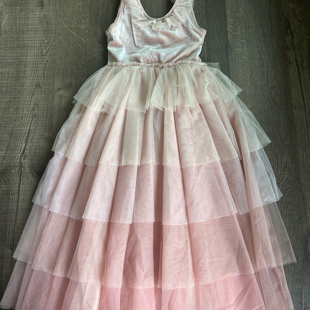 Noralee-Pink Layered Tulle Party Dress